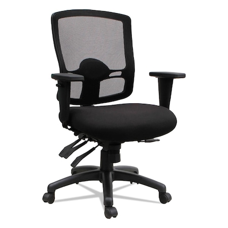Etros Series Mid-Back Multifunction With Seat Slide Chair, Black